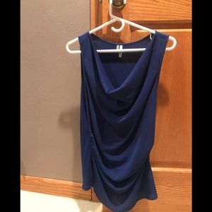 Studio Y sleeveless blue top